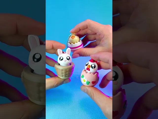 Easter Clicker Egg Pack - Chick, Chicken, Bunny (Keychain & Desk Top) video thumbnail