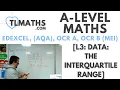 A-Level Maths L3-07 Data The Interquartile Range