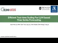 KDD 2026 - Efficient Test-Time Scaling for LLM-based Time Series Forecasting