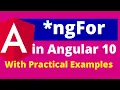 Part 8 ngFor in Angular 10 with Step by Step Explanation Delete Add Element