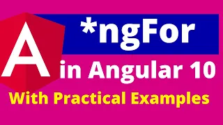 Part 8 ngFor in Angular 10 with Step by Step Explanation Delete Add Element