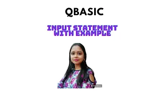 INPUT STATEMENT WITH EXAMPLE QBASIC CLASS STUDYEASY
