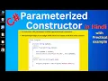 C Parameterized Constructor In Hindi