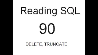 DELETE TRUNCATE SQL Tutorial 90