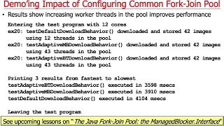 Java Parallel Stream Internals Demo ing How to Configure the Common Fork-Join Pool