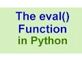 Python Tips Tricks The eval Function