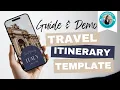 Canva Travel Itinerary Mobile Phone Itinerary Template User Guide Demo