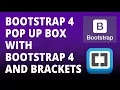 Bootstrap 4 Pop Up Box with Bootstrap 4 and Brackets Text Editor