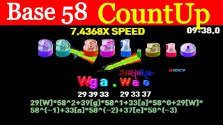 0 100 000 000 base 58 countup timer alarm Bitcoin cryptocurrency addresses