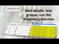 How to use the Frequency Function in LibreOffice Calc