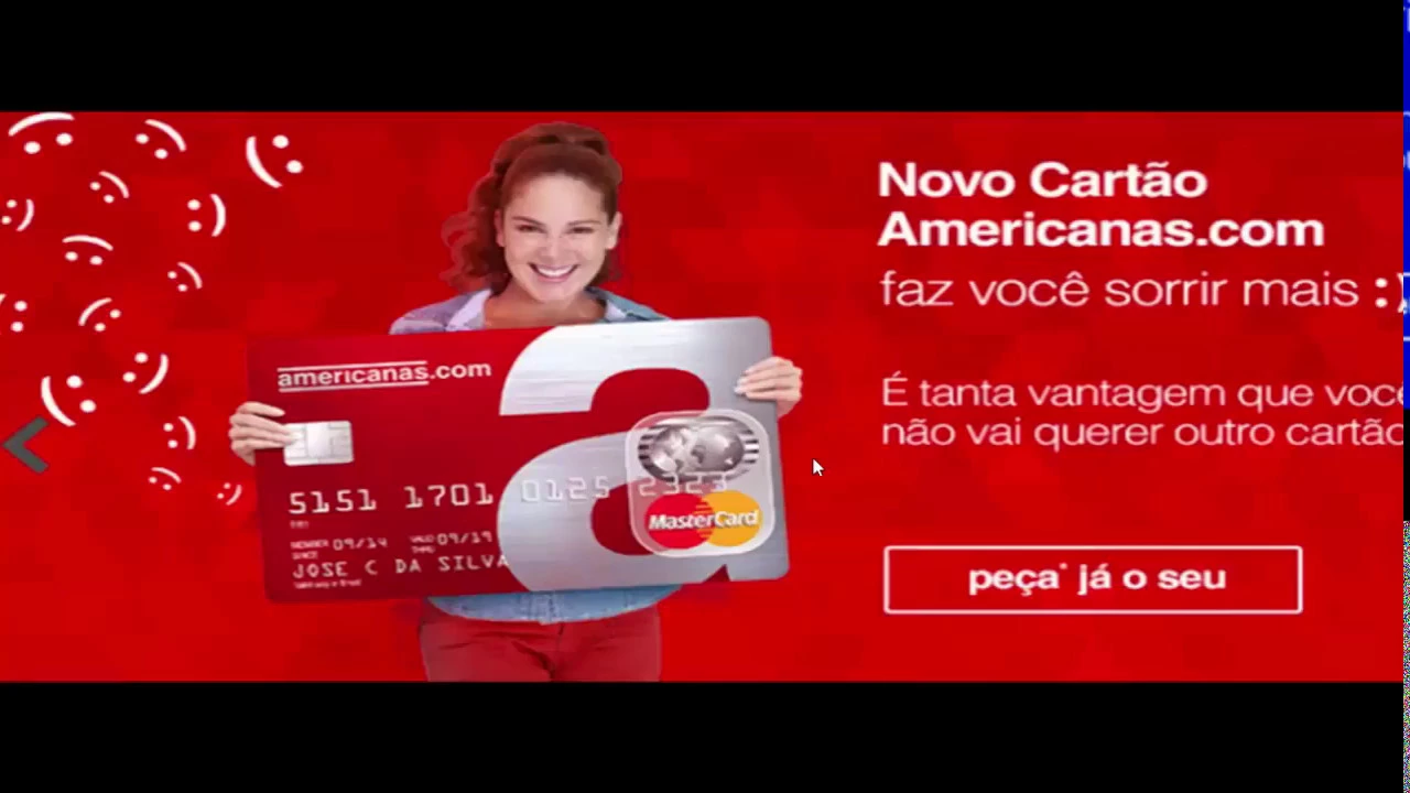 CARTÃO DE CRÉDITO LOJAS AMERICANAS, SEM COMPROVAÇÃO DE RENDA, FAÇA O SEU