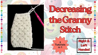 How to Decrease Granny Stitch 3 Easy Methods for Perfect Sleeves Shaping RIGHT LEFT Handed