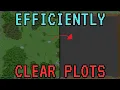 EFFICIENTLY Clear Garden Plots Hypixel Skyblock