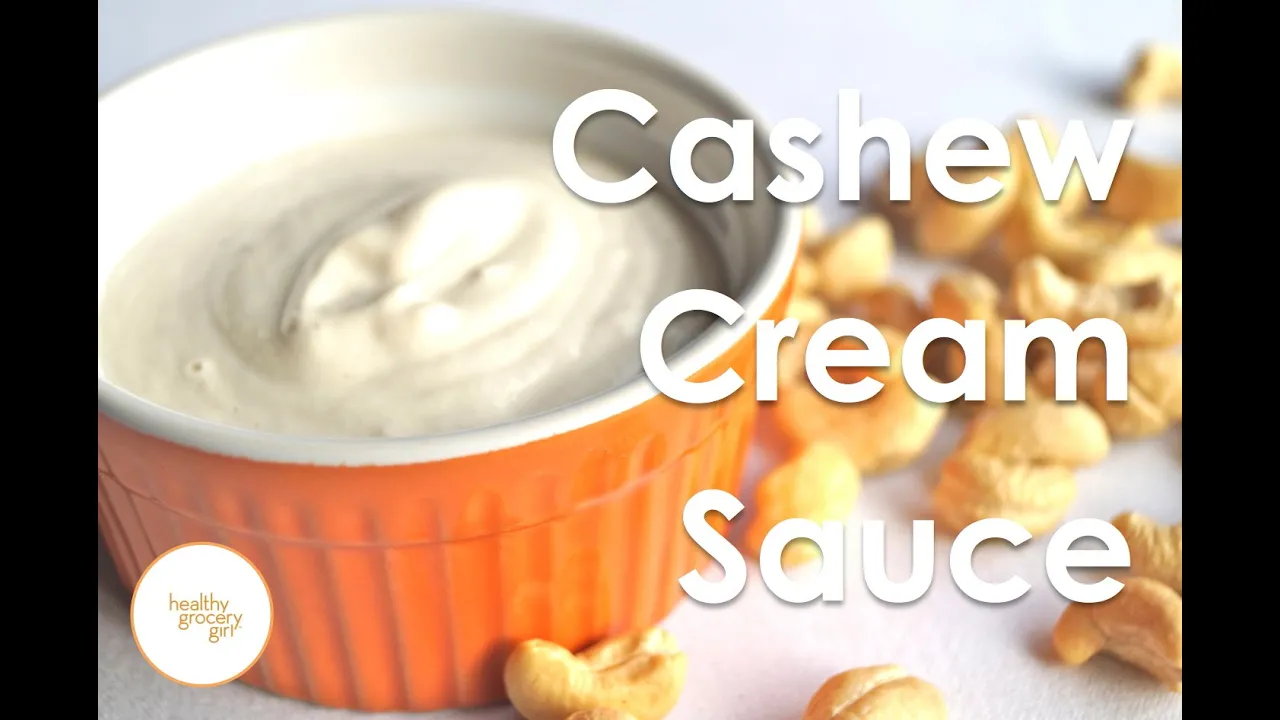 How To Make: Cashew Cream Sauce   Quick Vegan Recipe   Healthy Grocery Girl