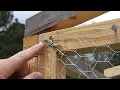 How to properly install and stretch chicken wire