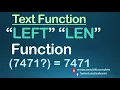 Excel in Hindi - How to use LEFT LEN function