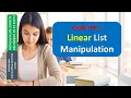 CLASS 12 XII COMPUTER SCIENCE UNIT 2 CHAPTER 1 LINEAR LIST MANIPULATION IN PYTHON Full