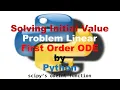 How to Solve Initial Value First Order Linear Differential Equations in Python Graphical solution