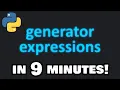 Learn Python generator expressions in 9 minutes