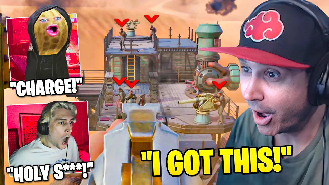 xQc Gifts Summit1g OP Sniper & THIS Happens in Sand: Raiders of Sophie