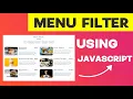 Food Filter Using HTML CSS and JavaScript Food Menu Category Filter