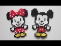 Mickey Minnie Mouse DIY perler beads l DIY Miki i Minnie koraliki do prasowania