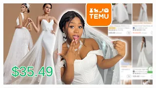 I Tried On TEMU Wedding Dresses