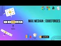 Max Median - Codeforces Binary Search Prefix Sums