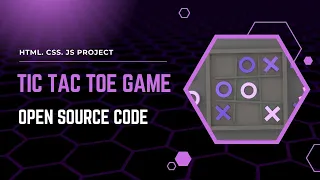 Tic Tac Toe Game using HTML CSS JavaScript Beginner Frontend Project