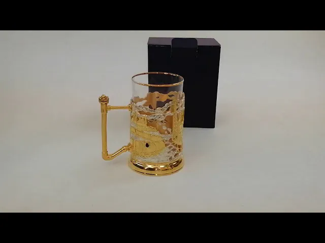 Видео-обзор Подстаканник 'Нефтяная башня', с посеребрением и золочением