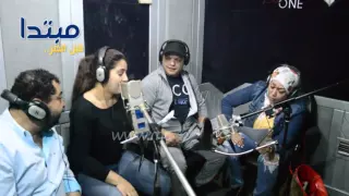 مبتدا يرصد كواليس أول حلقة من مسلسل السبع لفات على الراديو 9090 