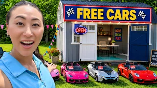 I Opened a FREE Mini Car Dealership!!