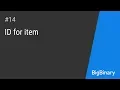Part 14 - ID for item Learn ReactJS in steps
