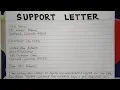 How To Write A Support Letter Step by Step Guide Writing Practices