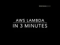 Learn to write AWS Lambda function in 3 minutes Hindi AWS Tutorials TheCloudyBuddy
