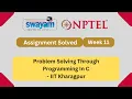 Problem Solving Through Programming In C Week 11 NPTEL ANSWERS 2024 NPTEL 2024