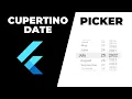 Cupertino Date and Time Picker in Flutter IOS Style Date Picker flutter tutorial