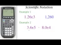TI Calculator Tutorial Scientific Notation