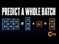 Building Matrix Multiplication in C Deep Learning All the Way Down