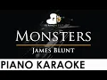 Lagu James Blunt - Monsters - Piano Karaoke Instrumental Cover with Lyrics