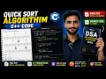 Quick Sort Algorithm in C Step-by-Step Explanation Source Code Free PDF Notes DSA Tutorial