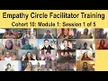 Empathy Circle Facilitator Training Cohort 10 Module 1 Session 1 or 5