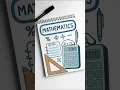 Aesthetic Math Notebook Cover Design School Project Idea