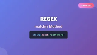 JavaScript Regex Tutorial Mastering the match Method for Pattern Matching