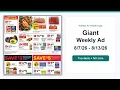 Giant Weekly Ad 26 - 26 Top 10 Deals