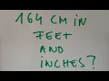164 cm in feet and inches