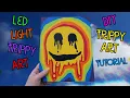 How To Paint A Trippy Dripping Smiley Face Trippy Art With LED Lights How To Make Trippy Art