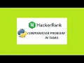 Sorting Comparator Hackerrank Solution Python in Tamil Programming in Tamil