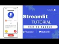 Streamlit to Text Converter Web App Complete Streamlit Python Course Tutorial 2