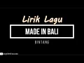 Download Lagu [ LIRIK ] BINTANG - MADE IN BALI